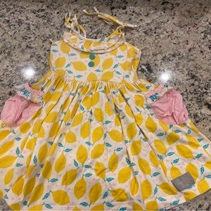Eleanor Rose size 6-7 Judy Lemon Dress